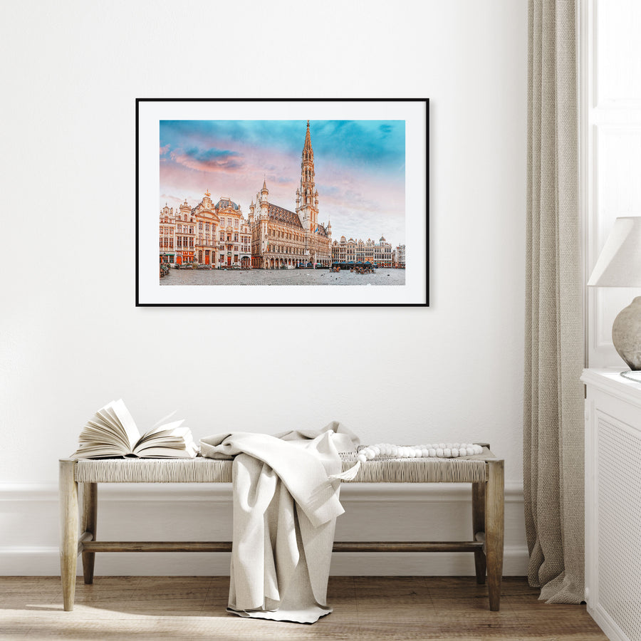 Brussels Landscape Color Poster