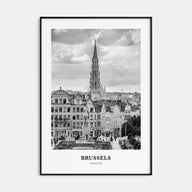 Brussels Portrait B&W Poster