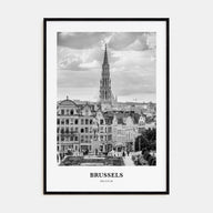 Brussels Portrait B&W Poster