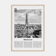 Bruxelles Travel B&W Poster