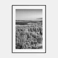 Bryce Canyon National Park Photo B&W Poster