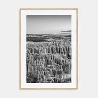 Bryce Canyon National Park Photo B&W Poster