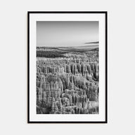 Bryce Canyon National Park Photo B&W Poster