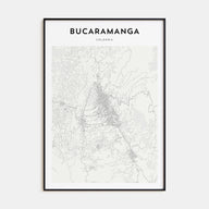 Bucaramanga Map Portrait Poster