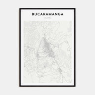 Bucaramanga Map Portrait Poster