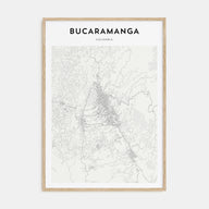 Bucaramanga Map Portrait Poster