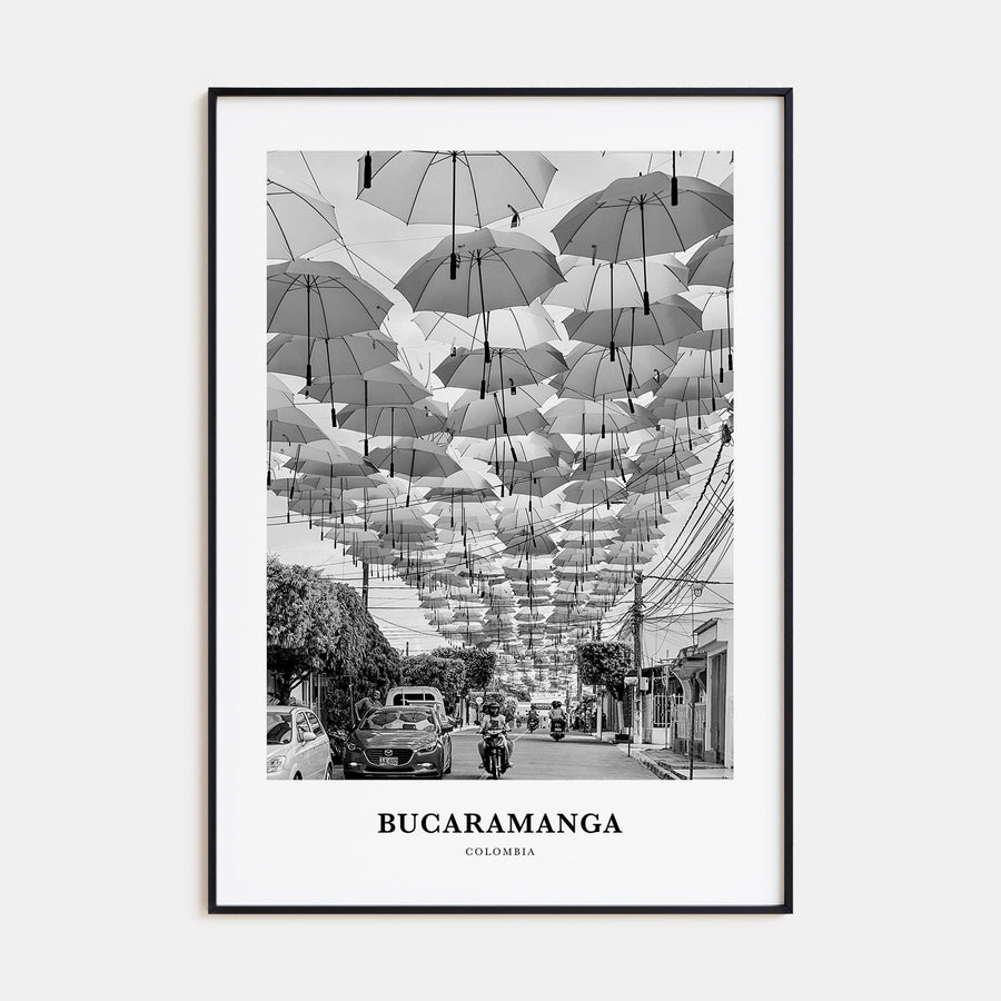 Bucaramanga Portrait B&W Poster