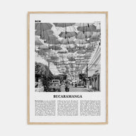 Bucaramanga Travel B&W Poster