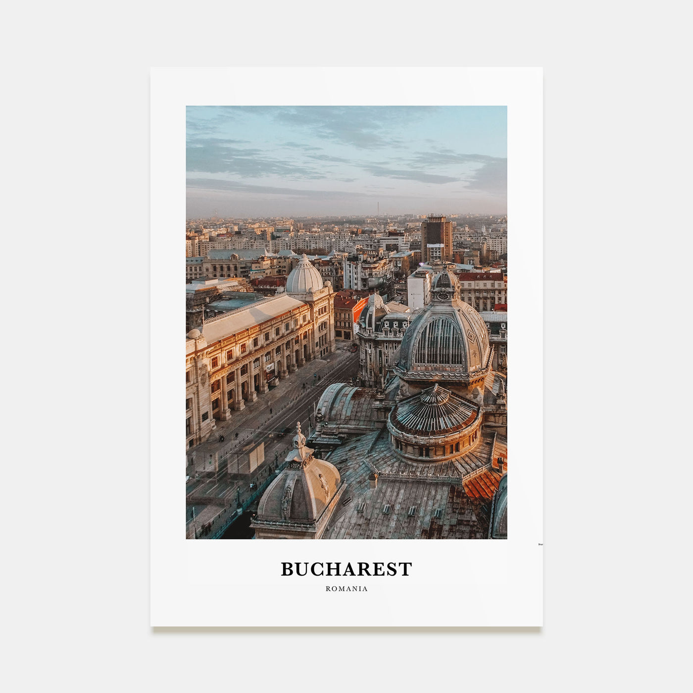Bucharest Portrait Color No 2 Poster