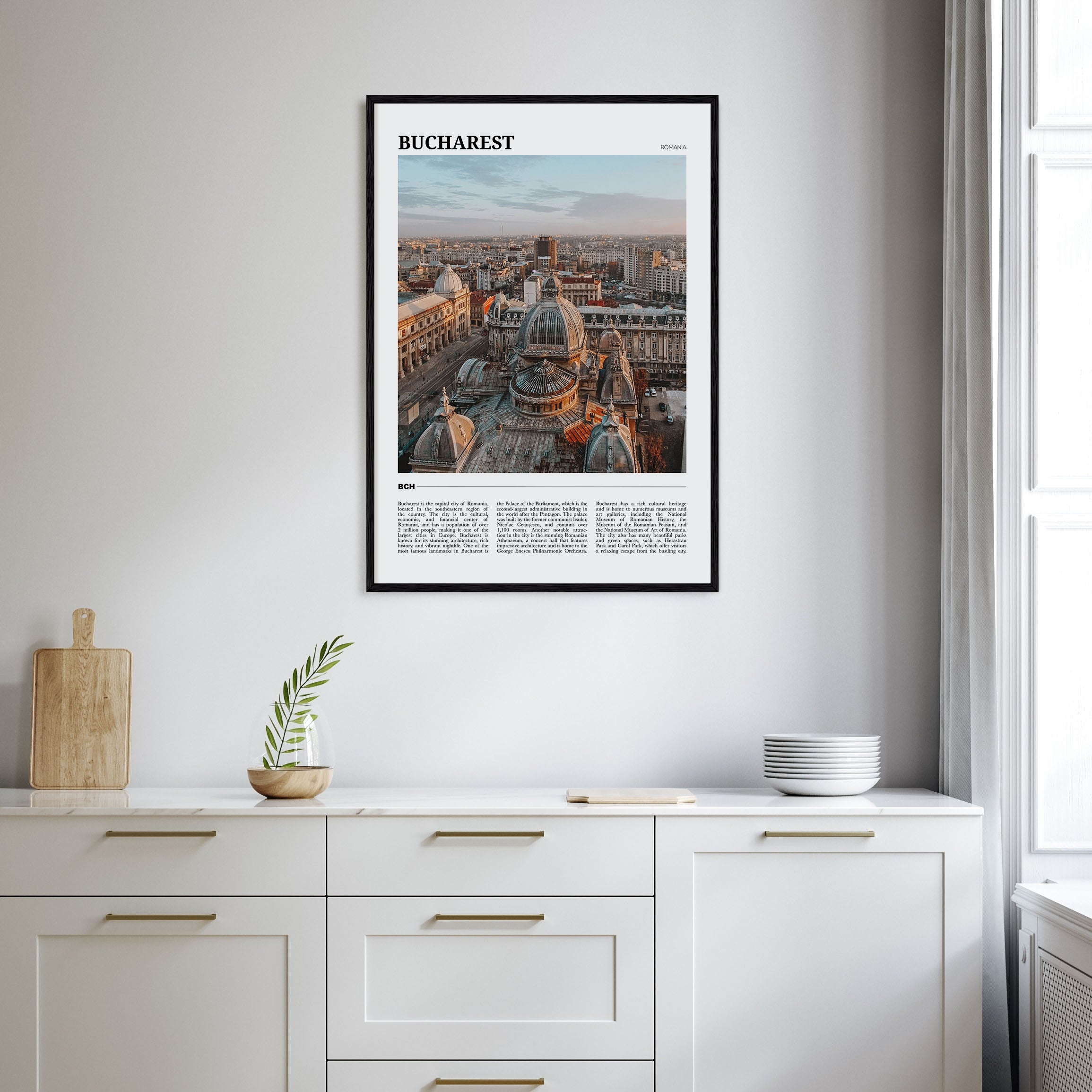 Bucharest Travel Color No 2 Poster