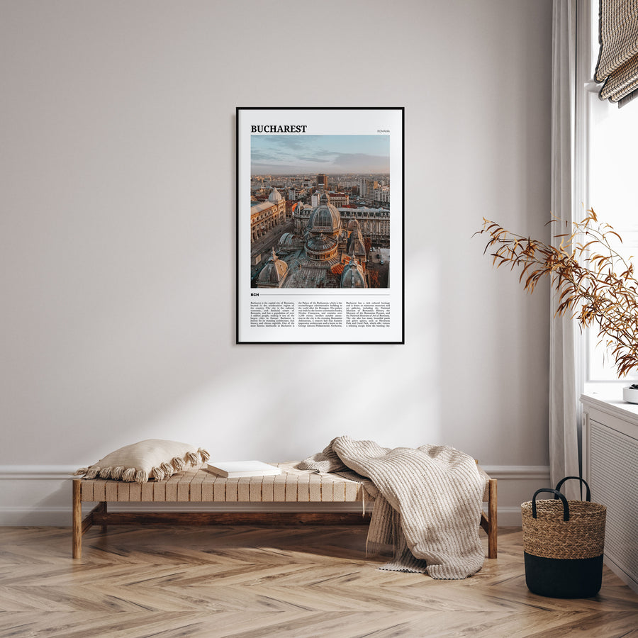Bucharest Travel Color No 2 Poster