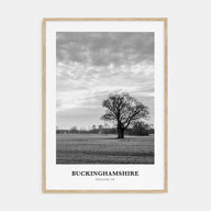 Buckinghamshire Portrait B&W Poster