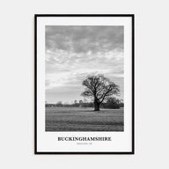 Buckinghamshire Portrait B&W Poster