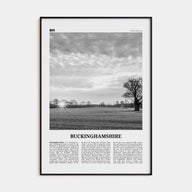 Buckinghamshire Travel B&W Poster