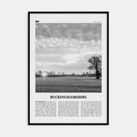 Buckinghamshire Travel B&W Poster