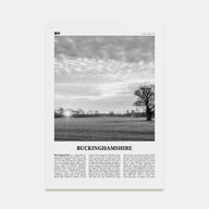 Buckinghamshire Travel B&W Poster
