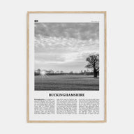 Buckinghamshire Travel B&W Poster