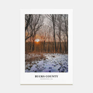 Bucks County Portrait Color Poster