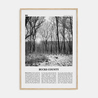 Bucks County Travel B&W Poster