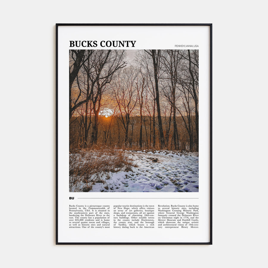 Bucks County Travel Color Poster