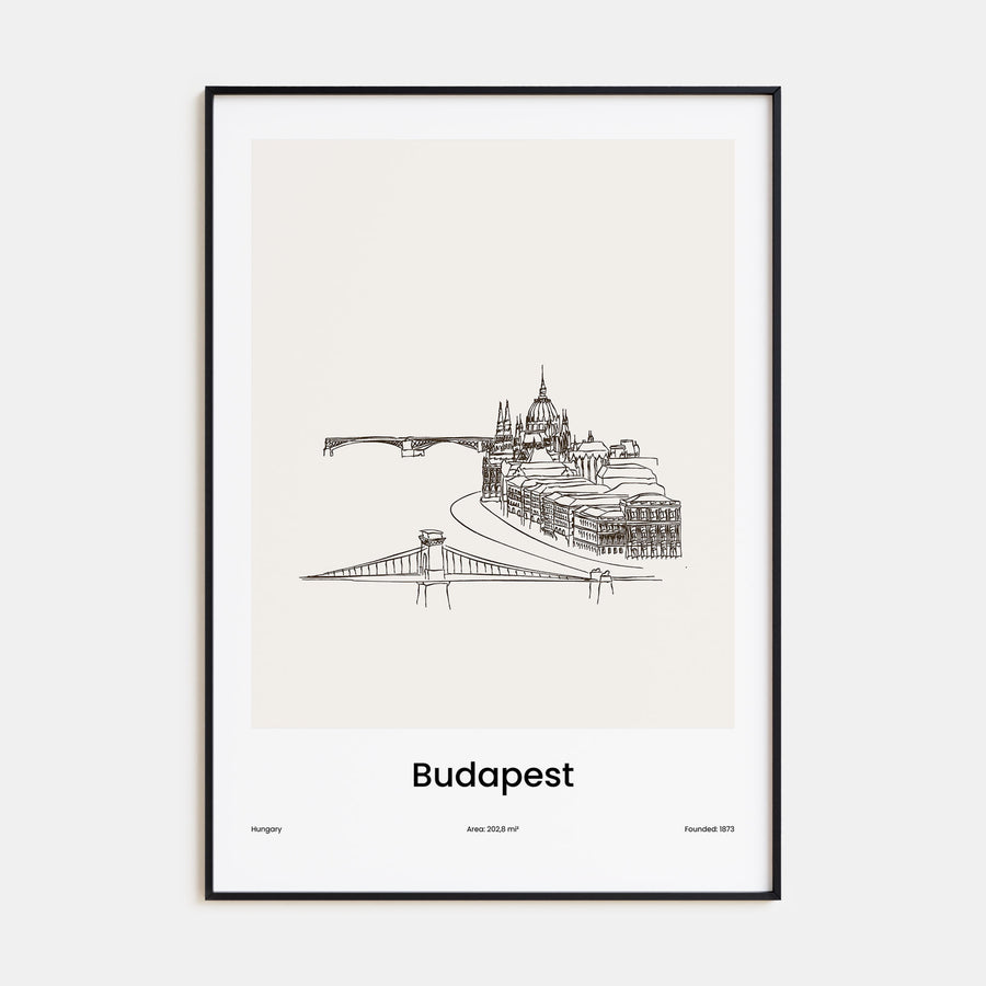 Budapest Drawn Poster