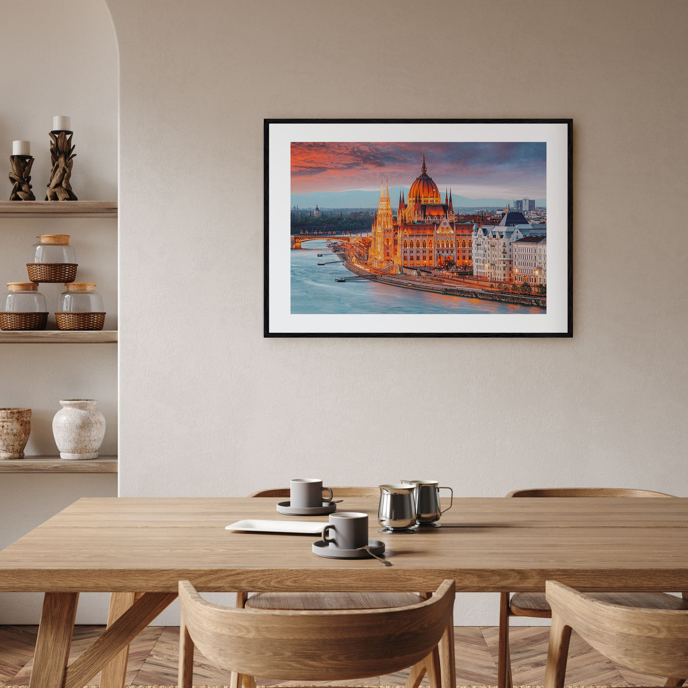 Budapest Landscape Color Poster