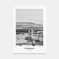 Budapest Portrait B&W Poster