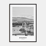 Budapest Portrait B&W Poster