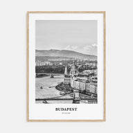 Budapest Portrait B&W Poster