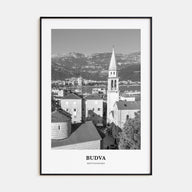 Budva Portrait B&W Poster