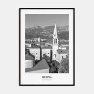 Budva Portrait B&W Poster