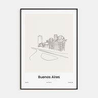 Buenos Aires Drawn Poster