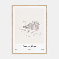 Buenos Aires Drawn Poster