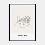 Buenos Aires Drawn Poster