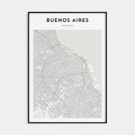 Buenos Aires Map Portrait Poster