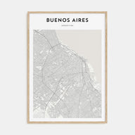 Buenos Aires Map Portrait Poster