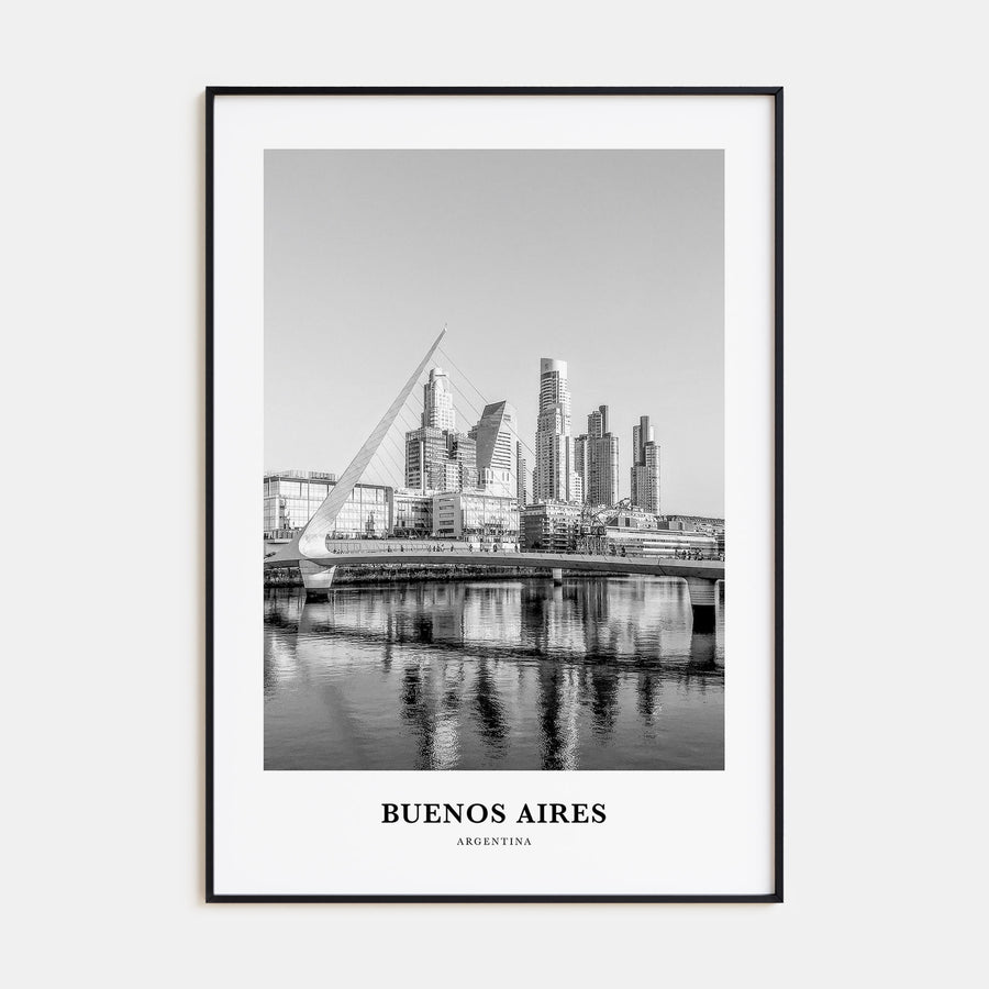 Buenos Aires Portrait B&W No 1 Poster