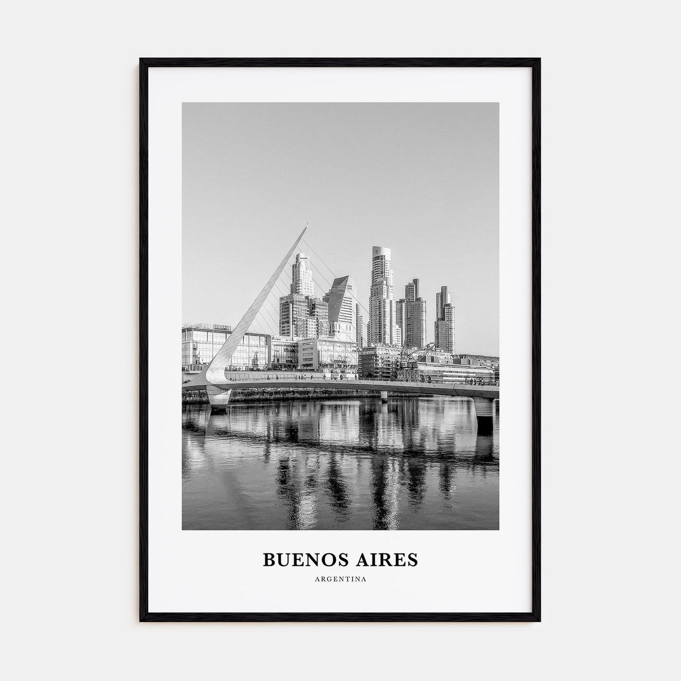 Buenos Aires Portrait B&W No 1 Poster