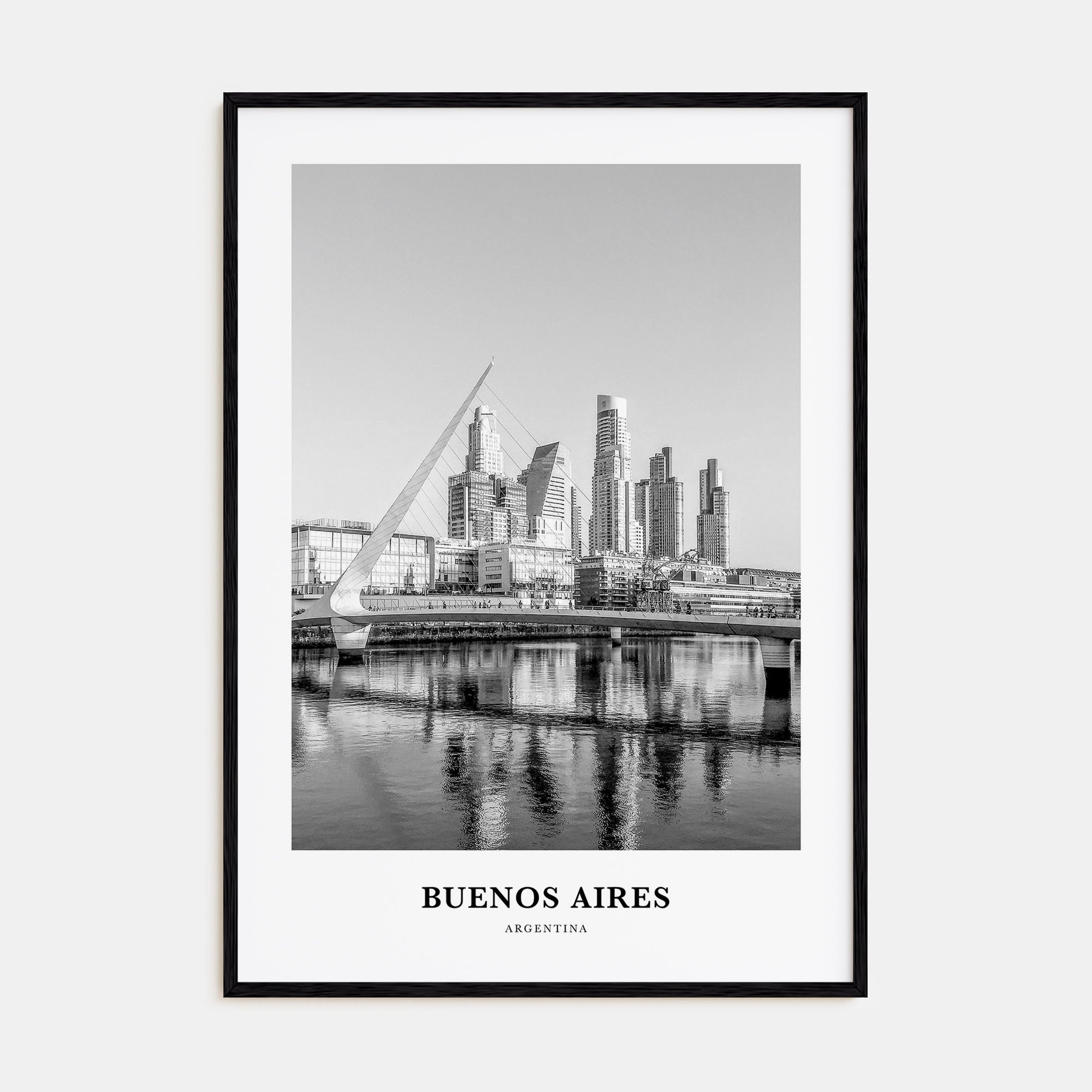 Buenos Aires Portrait B&W No 1 Poster