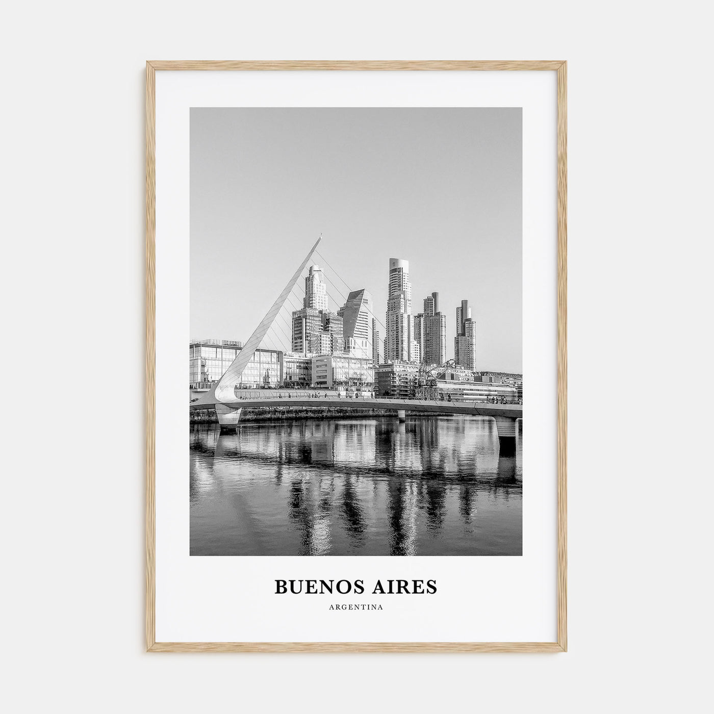 Buenos Aires Portrait B&W No 1 Poster