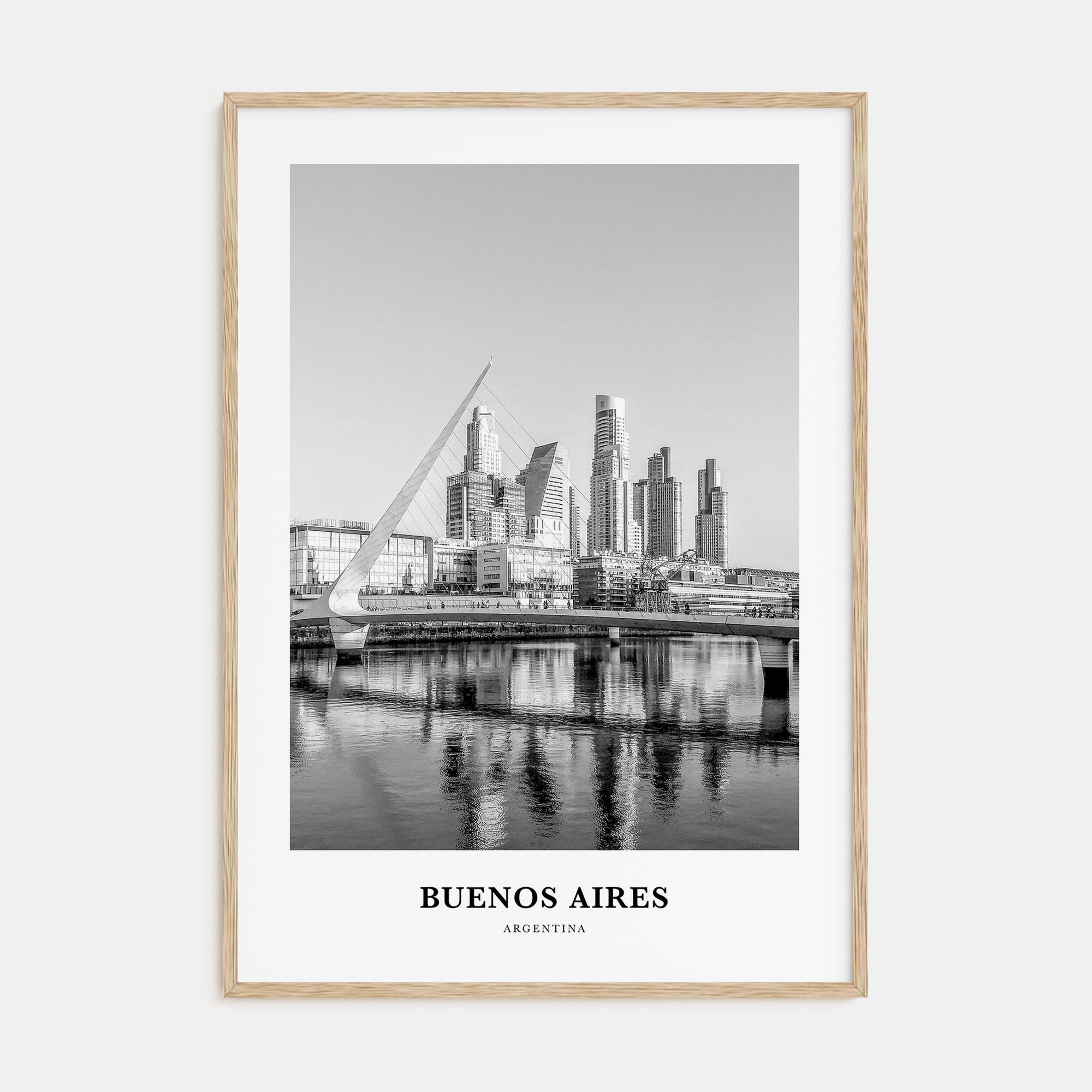 Buenos Aires Portrait B&W No 1 Poster