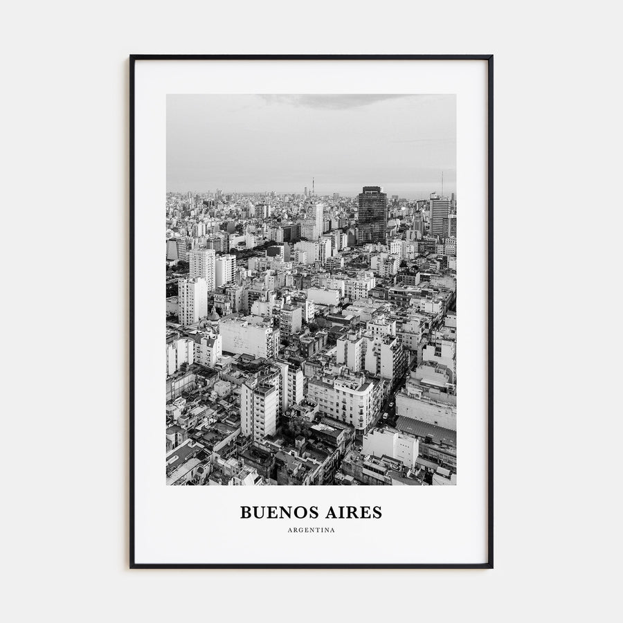 Buenos Aires Portrait B&W No 2 Poster