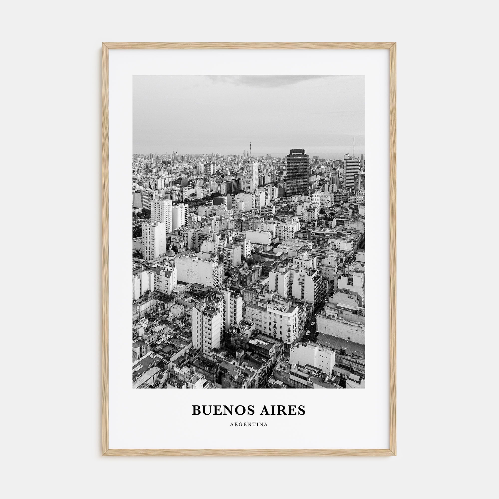 Buenos Aires Portrait B&W No 2 Poster