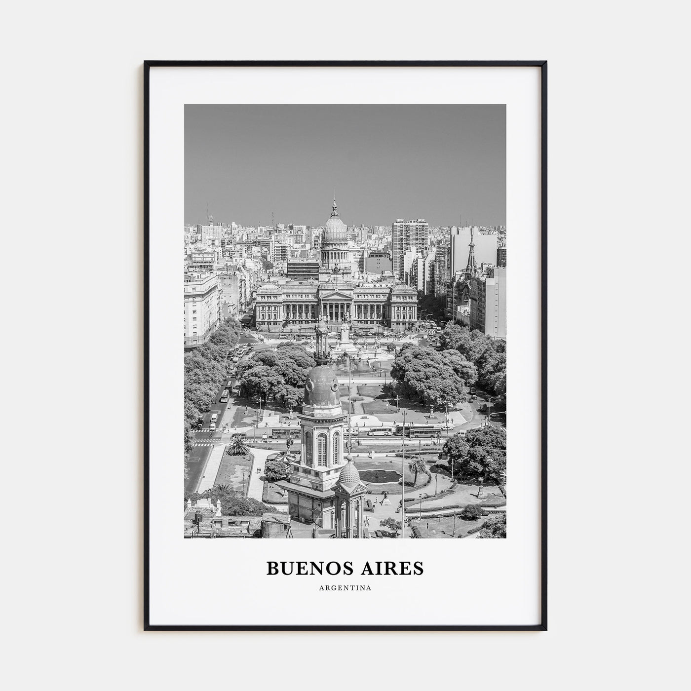 Buenos Aires Portrait B&W No 3 Poster