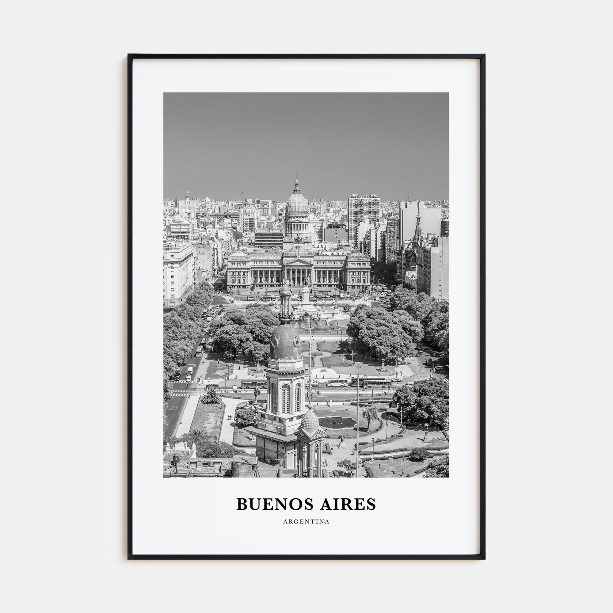Buenos Aires Portrait B&W No 3 Poster