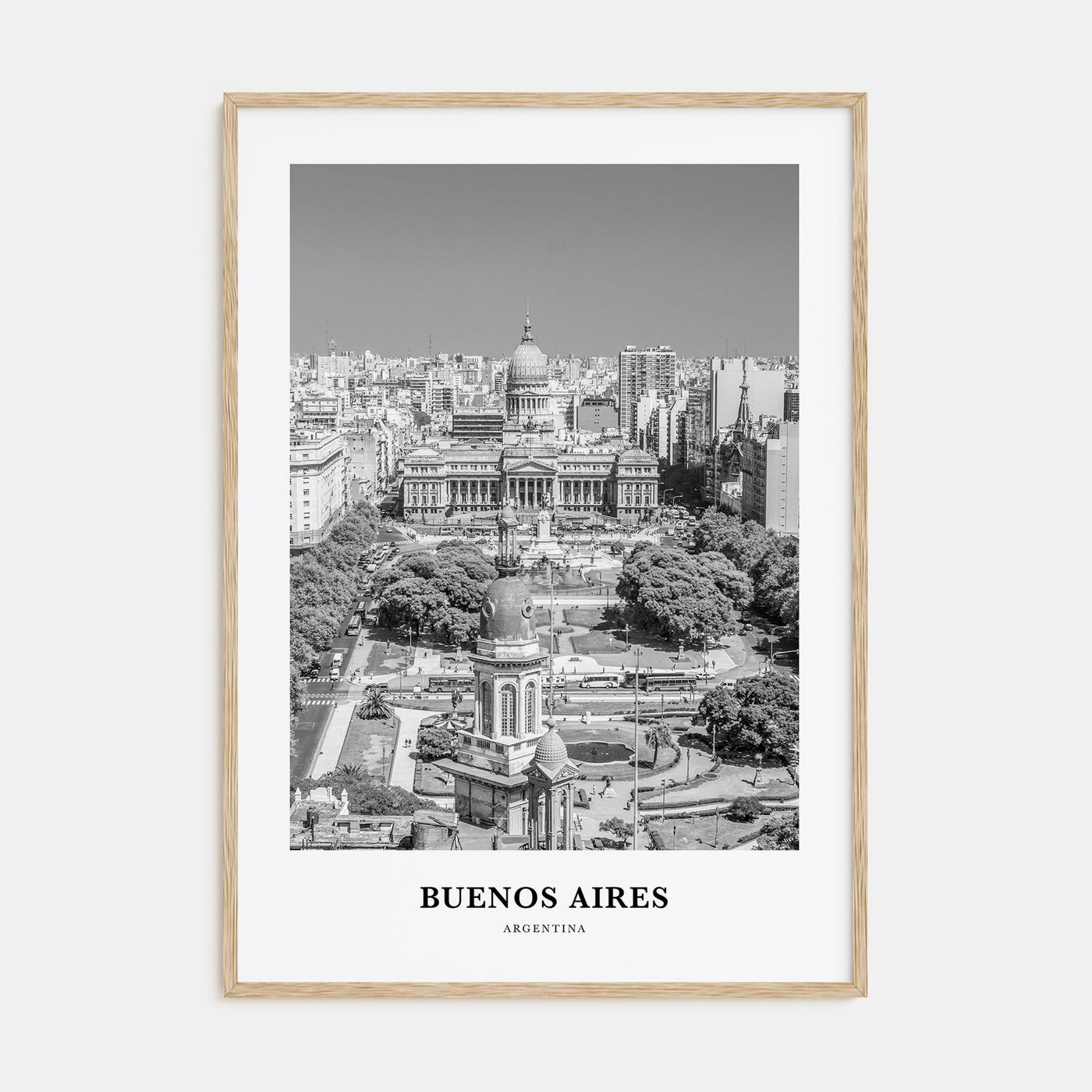 Buenos Aires Portrait B&W No 3 Poster
