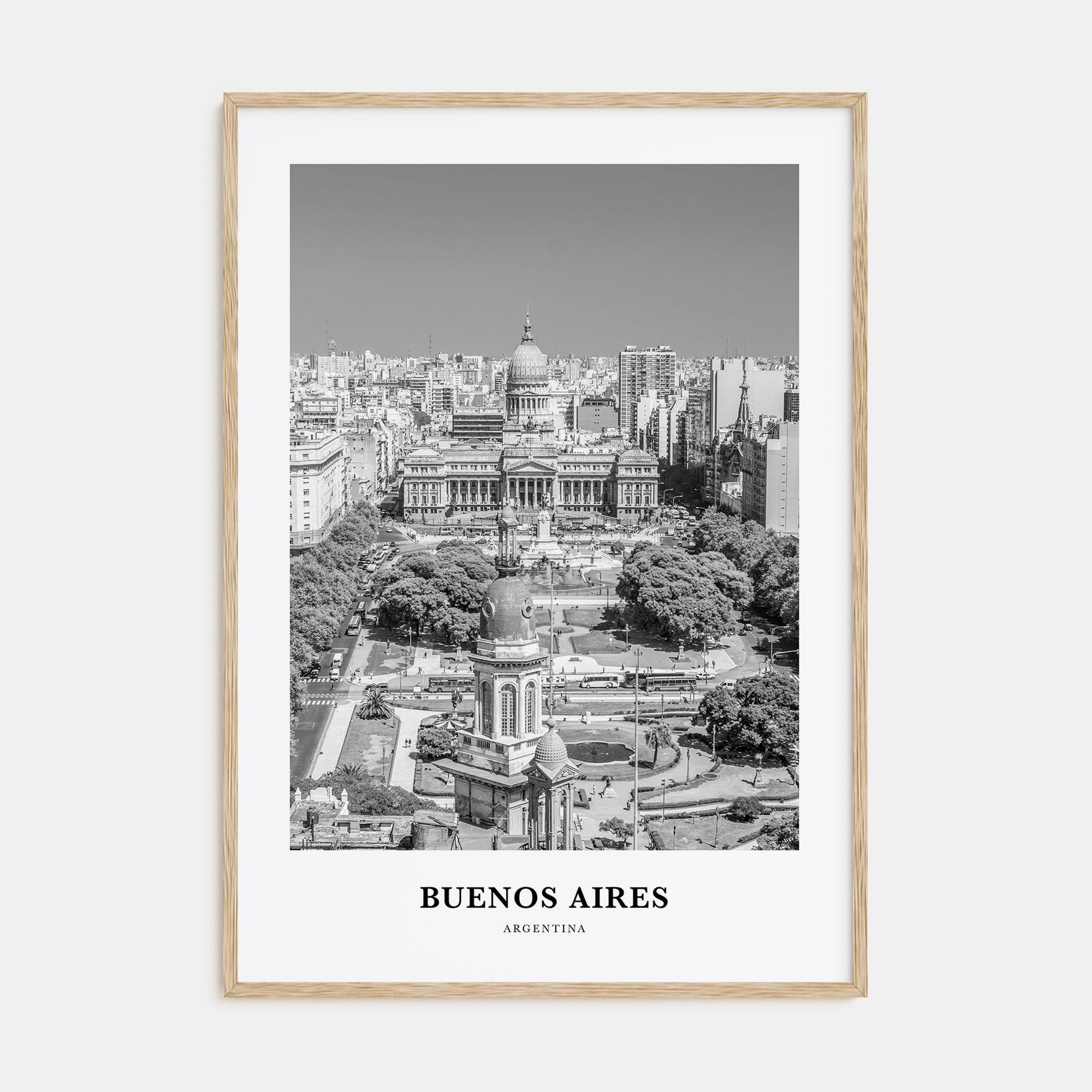 Buenos Aires Portrait B&W No 3 Poster