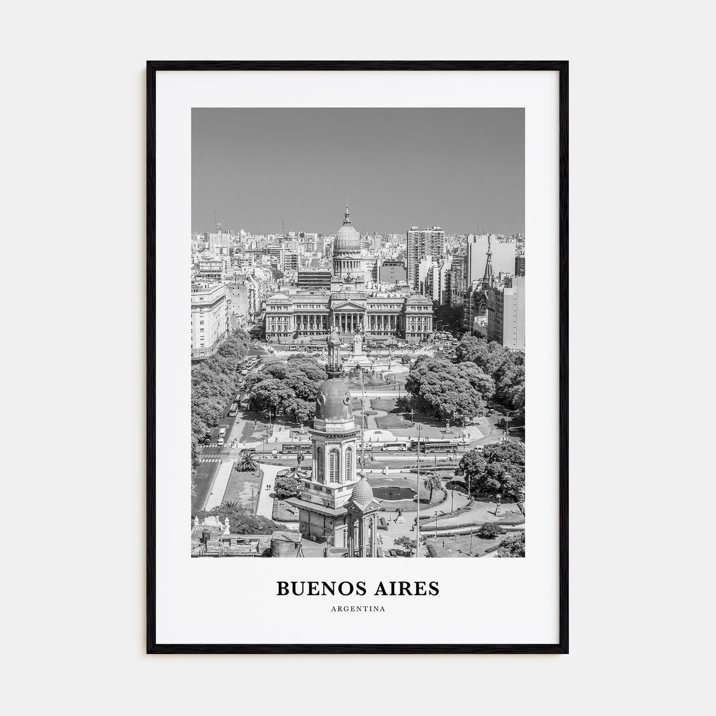 Buenos Aires Portrait B&W No 3 Poster