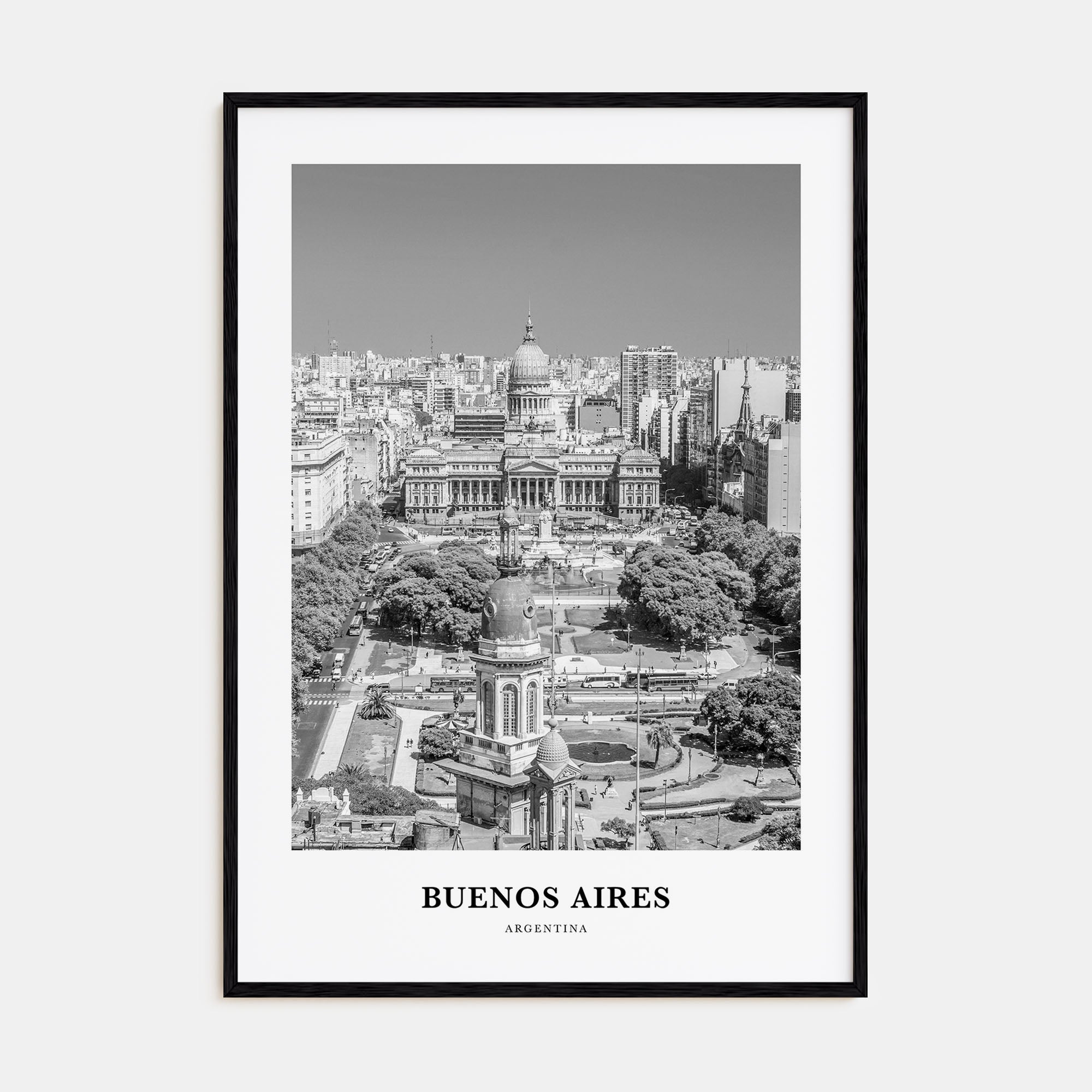 Buenos Aires Portrait B&W No 3 Poster