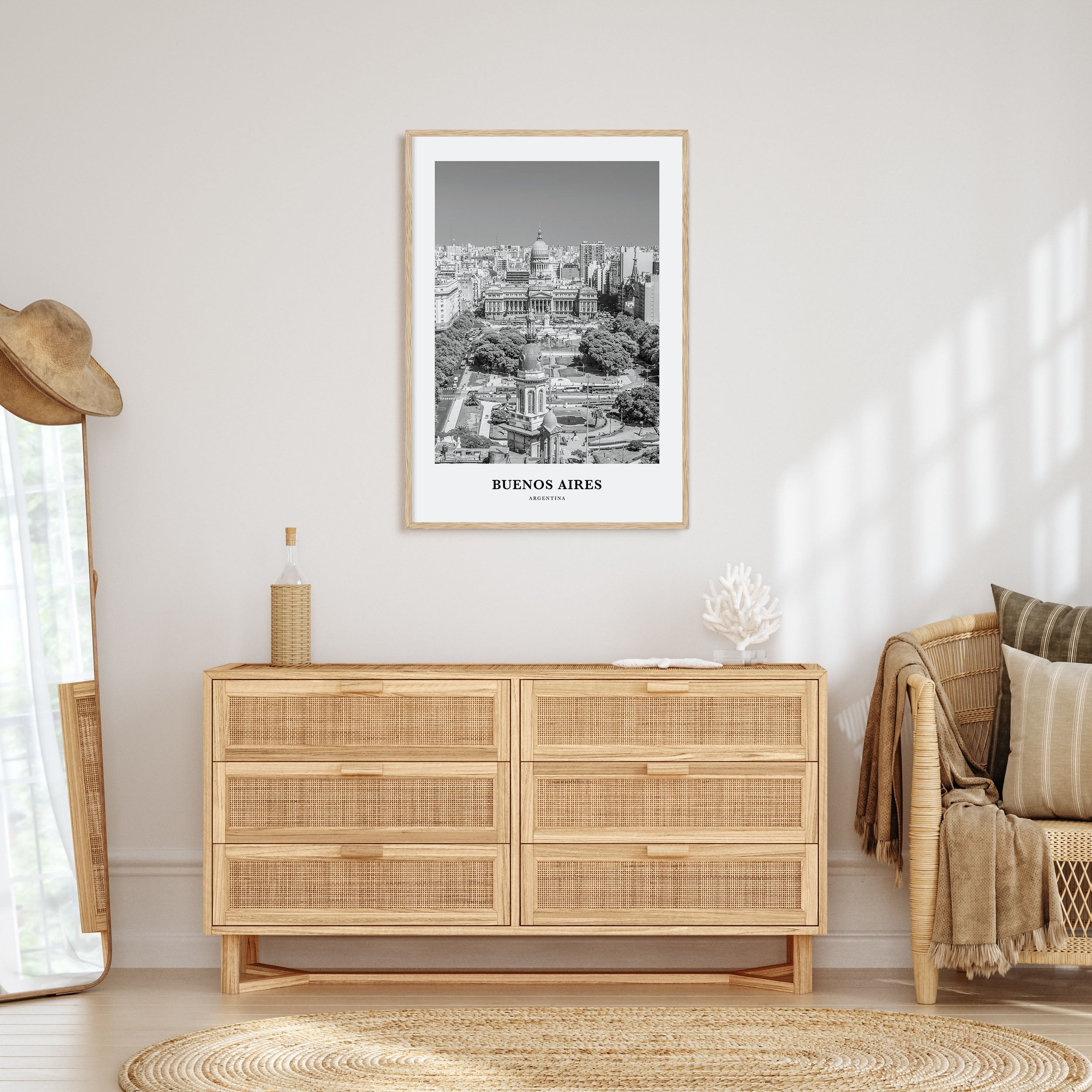 Buenos Aires Portrait B&W No 3 Poster